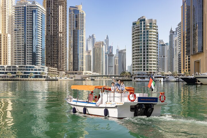 A stunning view of Dubai marina canal